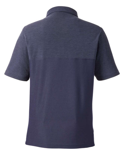 CORE365 Men's Fusion ChromaSoft™ Colorblock Polo CE112C #color_Classic Navy/ Classic Navy Heather