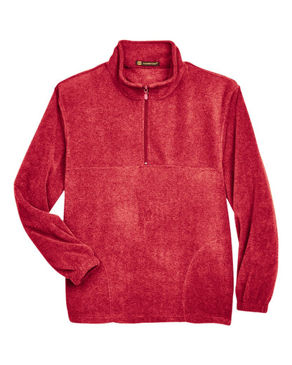 Harriton Men's Fleece Quarter-Zip Pullover M980 #color_Red