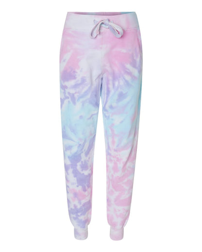 Colortone Tie-Dyed Joggers 8999 #color_Cotton Candy