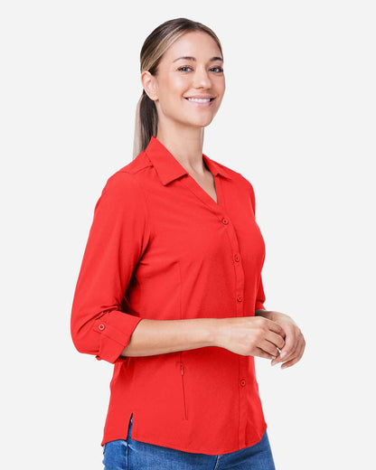 CORE365 Women's Ultra UVP® Marina Shirt CE510LW #colormdl_Marina Red