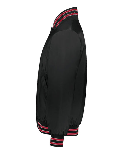 Holloway Men's Heritage Jacket 229140 #color_Black/ Scarlet/ White