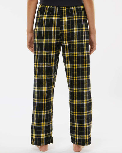 Boxercraft Women's Haley Flannel Pants BW6620 #colormdl_Black/ Gold