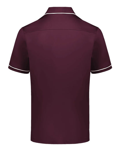 Holloway Men's CoolCore® Polo 222518 #color_Maroon/ White