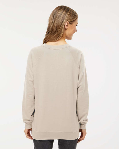 Independent Trading Co. Unisex Icon Lightweight Loopback Terry Crewneck Sweatshirt SS1000C #colormdl_Sand