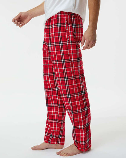 Boxercraft Harley Flannel Pants BM6624 #colormdl_Red/ White