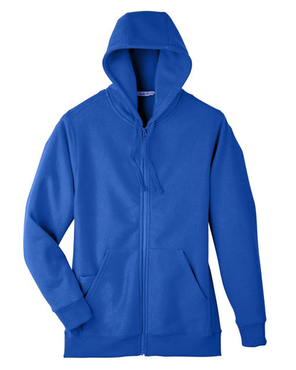 Team 365 Unisex Zone HydroSport™ Heavyweight Full-Zip Hooded Sweatshirt TT95 #color_Sport Royal