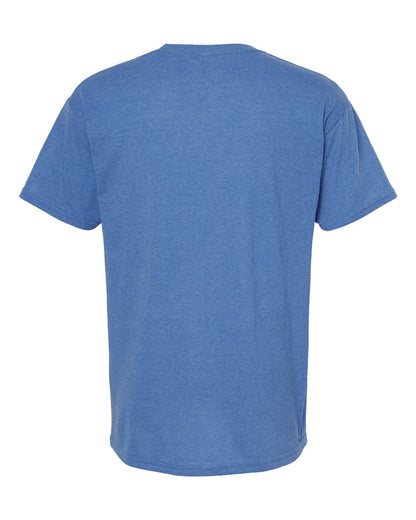 M&O Men's Gold Soft Touch T-Shirt 4800 #color_Heather Royal