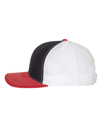 Richardson Snapback Trucker Cap 112 #color_Navy/ White/ Red