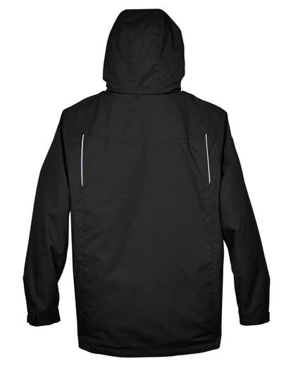 CORE365 Men's Region 3-in-1 Jacket with Fleece Liner 88205 #color_Black