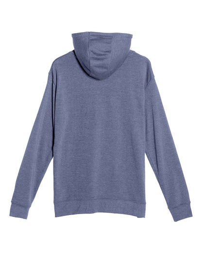 Lane Seven Unisex French Terry Pullover Hooded Sweatshirt LS13001 #color_Heather Denim