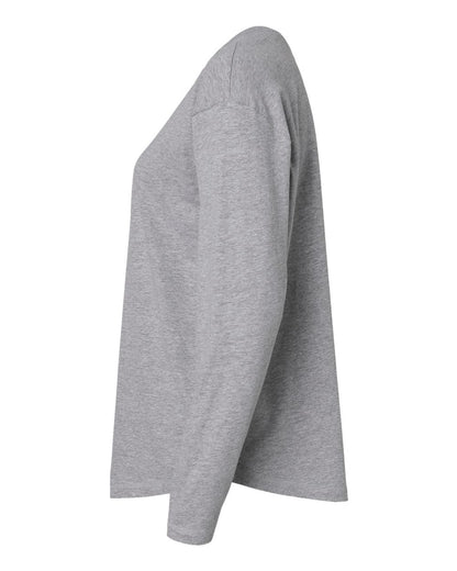 LAT Women's Fine Jersey Long Sleeve Tee 3508 #color_Heather