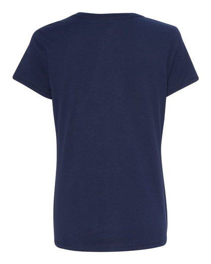 Hanes Women's Perfect-T V-Neck T-Shirt S04V #color_Navy