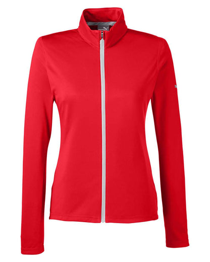 Puma Golf Women's Icon Full-Zip 596803 #color_High Risk Red