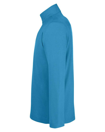 CORE365 Men's Fusion ChromaSoft™ Pique Quarter-Zip Pullover CE405 #color_Electric Blue