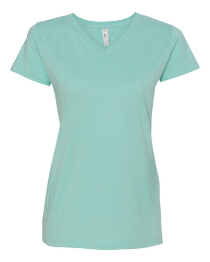 LAT Women's Fine Jersey V-Neck Tee 3507 #color_Chill