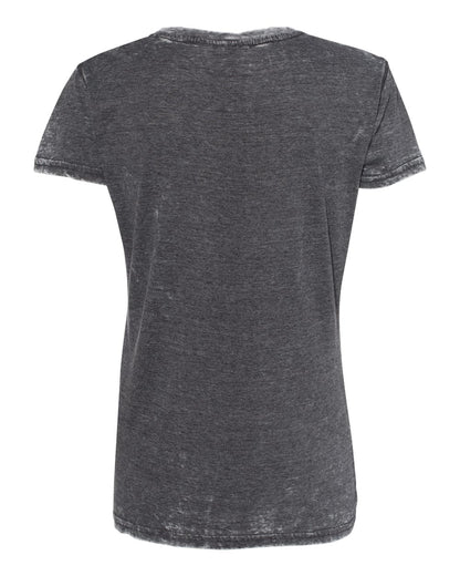 J. America Women’s Zen Jersey T-Shirt 8116 #color_Dark Smoke
