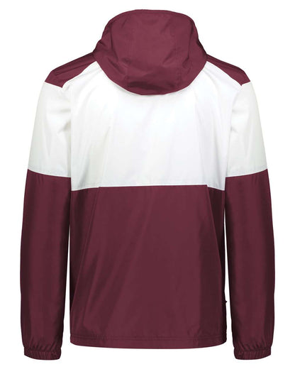 Holloway Men's SeriesX Hooded Jacket 229528 #color_Maroon/ White