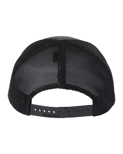 Richardson 112+ R-Flex Adjustable Trucker Cap 112PL #color_Charcoal/ Black