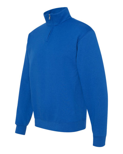 JERZEES Unisex Nublend® Cadet Collar Quarter-Zip Sweatshirt 995MR #color_Royal