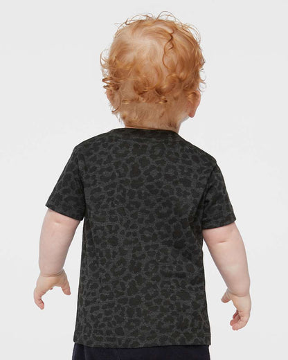 Rabbit Skins Infant Fine Jersey Tee 3322 #colormdl_Black Leopard