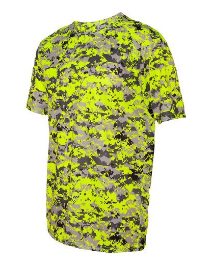 Badger Digital Camo T-Shirt 4180 #color_Safety Yellow Digital