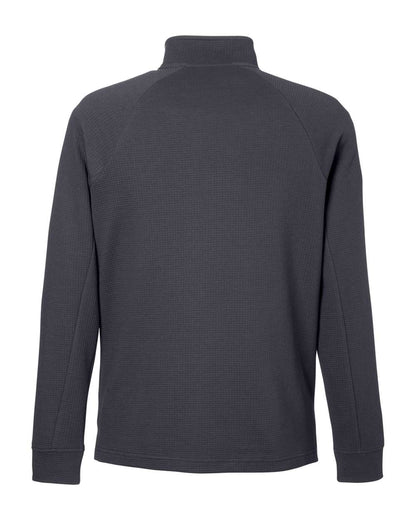 North End Men's Rhythm Waffle Quarter-Zip Pullover NE200 #color_Carbon