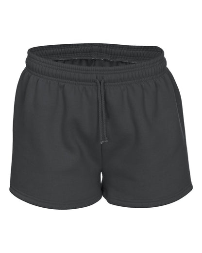 Badger Women's Athletic Fleece Shorts 1203 #color_Charcoal