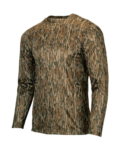Paragon Men's Oxford Performance Camo Print Long Sleeve T-Shirt 237 #color_Bottomland