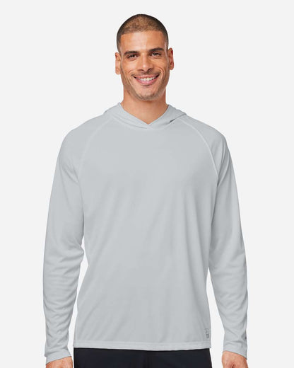 HUK Men's LoPro Pursuit Long Sleeve Hooded T-Shirt H12L010 #colormdl_Harbor Mist