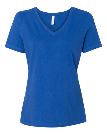 BELLA + CANVAS Women’s Relaxed Jersey V-Neck Tee 6405 #color_True Royal