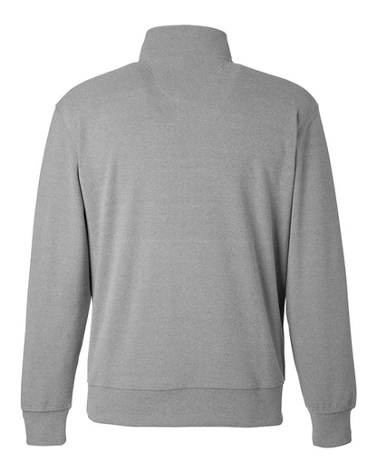 J. America Unisex Element Fleece Quarter-Zip Sweatshirt 8760 #color_Grey