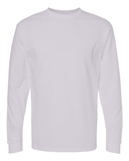 M&O Unisex Gold Soft Touch Long Sleeve T-Shirt 4820 #color_Silver