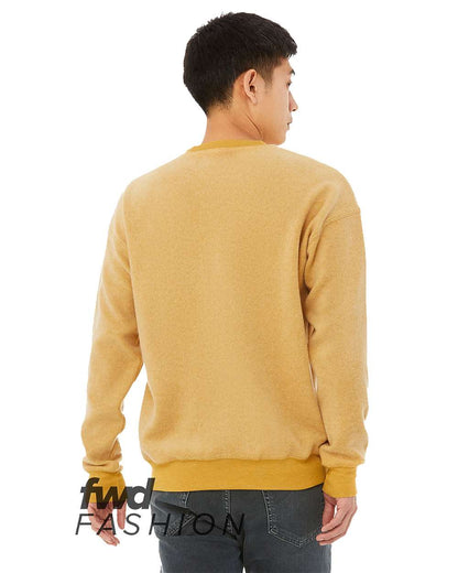 BELLA + CANVAS FWD Fashion Sueded Drop Shoulder Sweatshirt 3345 #color_Heather Mustard