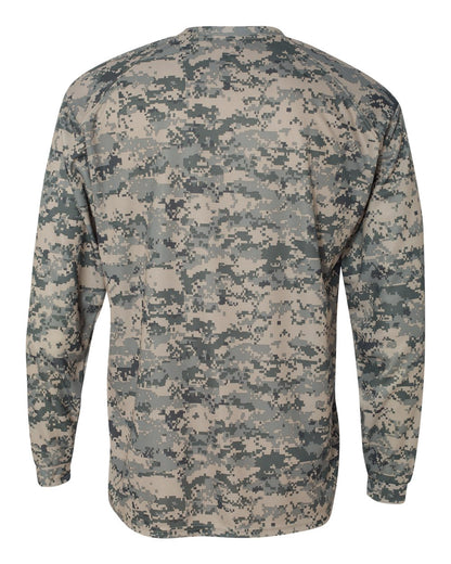 Badger Digital Camo Long Sleeve T-Shirt 4184 #color_Sand Digital