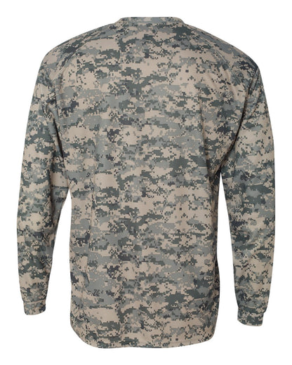 Badger Men's Digital Camo Long Sleeve T-Shirt 4184 #color_Sand Digital