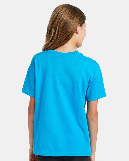 Hanes Ecosmart™ Youth T-Shirt 5370 #colormdl_Teal