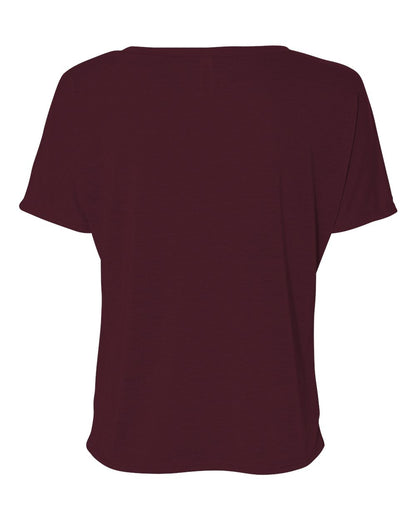 BELLA + CANVAS Women’s Slouchy V-Neck Tee 8815 #color_Maroon