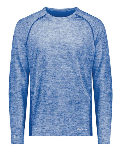 Holloway Men's Electrify CoolCore® Long Sleeve T-Shirt 222570 #color_Royal Heather
