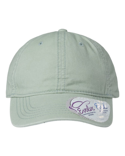 Infinity Her Women's Pigment-Dyed with Fashion Undervisor Cap CASSIE #color_Sage/ Polka Dots