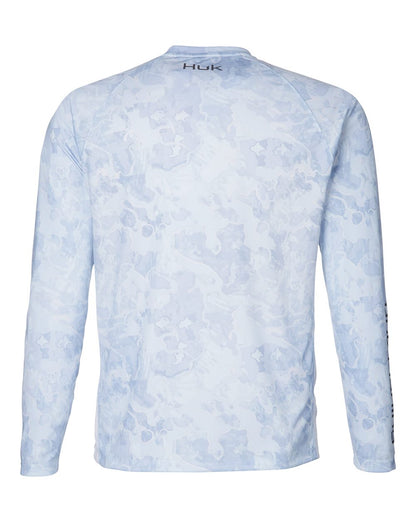 HUK Unisex LoPro Camo Long Sleeve T-Shirt H12L003 #color_Kenai