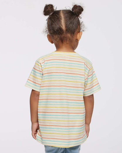 Rabbit Skins Toddler Fine Jersey Tee 3321 #colormdl_Sunkissed Stripe