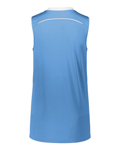 Augusta Sportswear Girls' Rover Jersey 1688 #color_Columbia Blue/ White