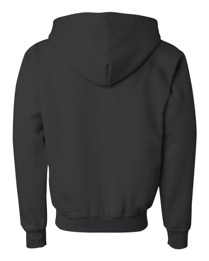 Gildan Youth Heavy Blend™ Full-Zip Hooded Sweatshirt 18600B #color_Black