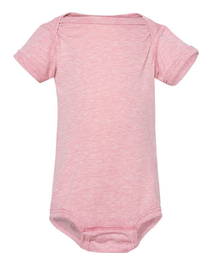 Rabbit Skins Infant Harborside Mélange Bodysuit 4491 #color_Mauvelous Melange
