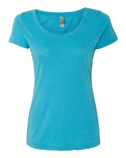 Next Level Women’s Triblend Scoop Neck T-Shirt 6730 #color_Vintage Turquoise