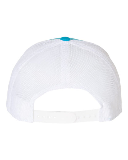 YP Classics Retro Trucker Cap 6606 #color_Turquoise/ White