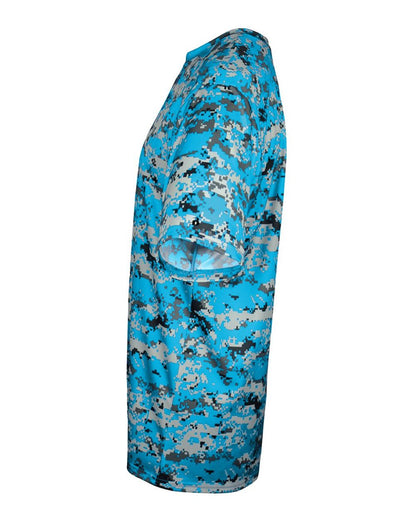 Badger Men's Digital Camo T-Shirt 4180 #color_Electric Blue Digital