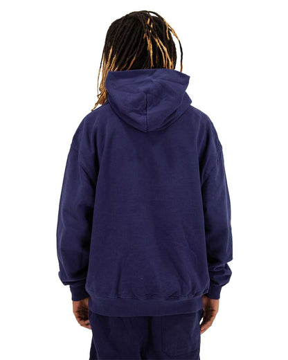 Shaka Wear Men's Los Angeles Garment-Dyed Hooded Sweatshirt SHGDH #colormdl_Navy