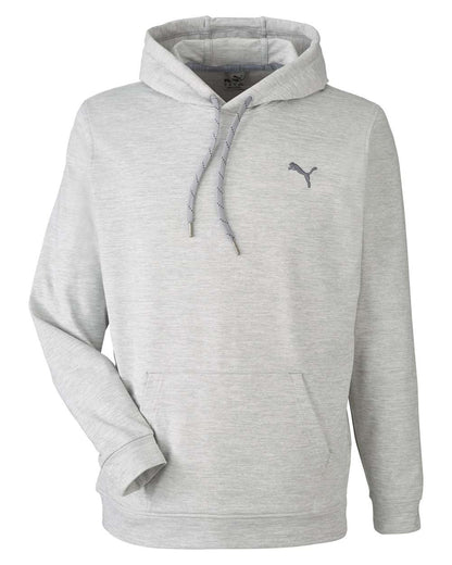 Puma Golf Men's Cloudspun Progress Hooded Sweatshirt 534527 #color_High Rise Heather