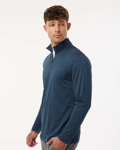 AllPro Men's Pro-Lock Performance Mélange Quarter-Zip Pullover 4HM700 #colormdl_Navy Melange